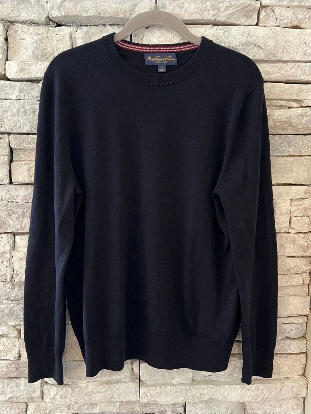 Brooks Brothers Navy Crewneck Sweater